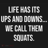 Life Has Ups And Downs Called Squats Funny Gym Motivational Gift Women's Hoodie thumb 2