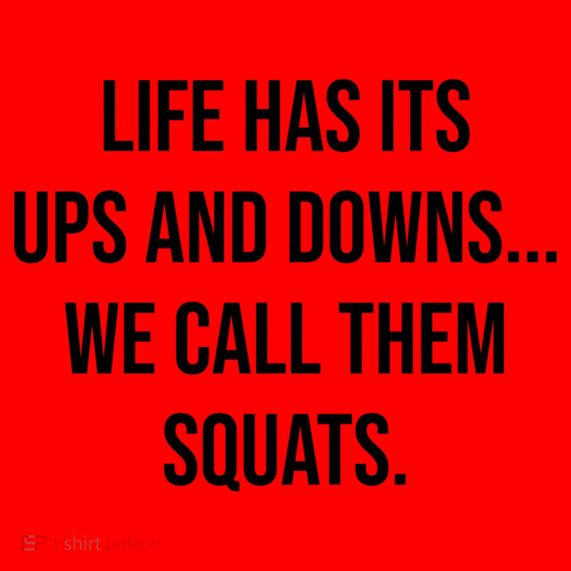 Life Has Ups And Downs Called Squats Funny Gym Motivational Gift Santa Hat