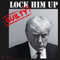 Lock Him Up Donald Trump Guilty Mugshot Toddler Hoodie thumb 2