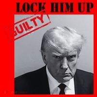 Lock Him Up Donald Trump Guilty Mugshot Santa Hat thumb 1