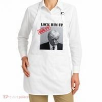 Lock Him Up Donald Trump Guilty Mugshot Apron thumb 2