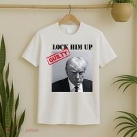 Lock Him Up Donald Trump Guilty Mugshot T-Shirt thumb 2