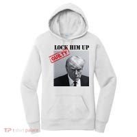 Lock Him Up Donald Trump Guilty Mugshot Women's Hoodie thumb 0