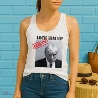 Lock Him Up Donald Trump Guilty Mugshot Women's Tank Top thumb 2