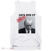 Lock Him Up Donald Trump Guilty Mugshot Tank Top thumb 0