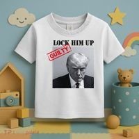 Lock Him Up Donald Trump Guilty Mugshot Toddler T-Shirt thumb 3