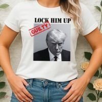 Lock Him Up Donald Trump Guilty Mugshot Women's T-Shirt thumb 2