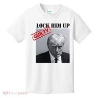 Lock Him Up Donald Trump Guilty Mugshot Kids T-Shirt thumb 0