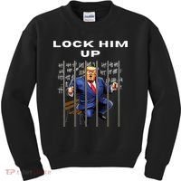 Lock Him Up Antitrump Djt Incarceration Jail Trump Kids Sweatshirt thumb 0