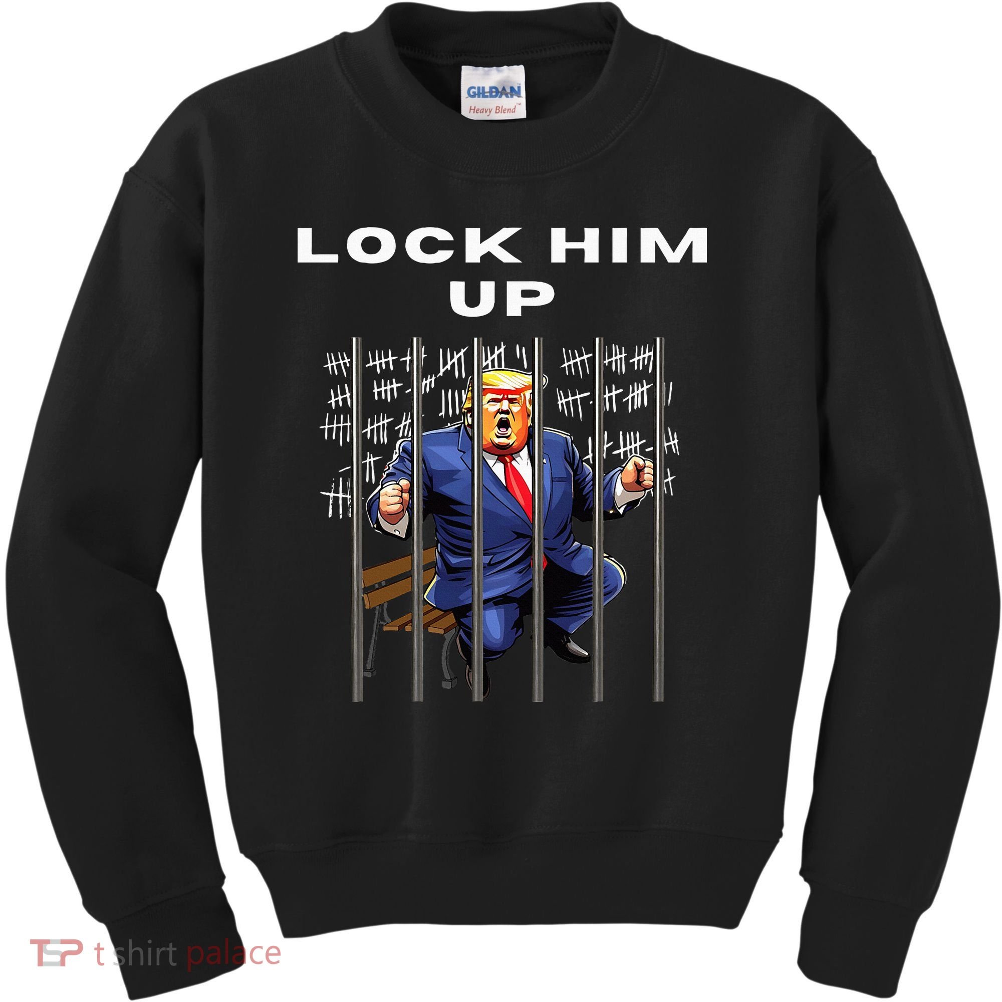 Lock Him Up Antitrump Djt Incarceration Jail Trump Kids Sweatshirt