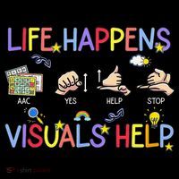 Life Happens Visuals Help ACC Special Education Teacher Coffee Mug thumb 5