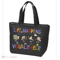 Life Happens Visuals Help ACC Special Education Teacher Tote Bag thumb 3