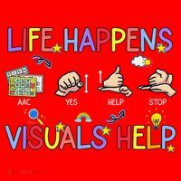 Life Happens Visuals Help ACC Special Education Teacher Santa Hat thumb 1