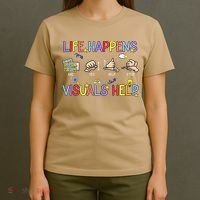 Life Happens Visuals Help ACC Special Education Teacher T-Shirt thumb 4