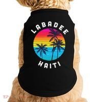 Labadee Haiti Vacation Souvenir Sunset Beach Doggie Tank thumb 0