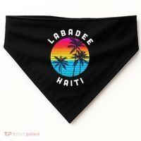 Labadee Haiti Vacation Souvenir Sunset Beach USA-Made Doggie Bandana thumb 0
