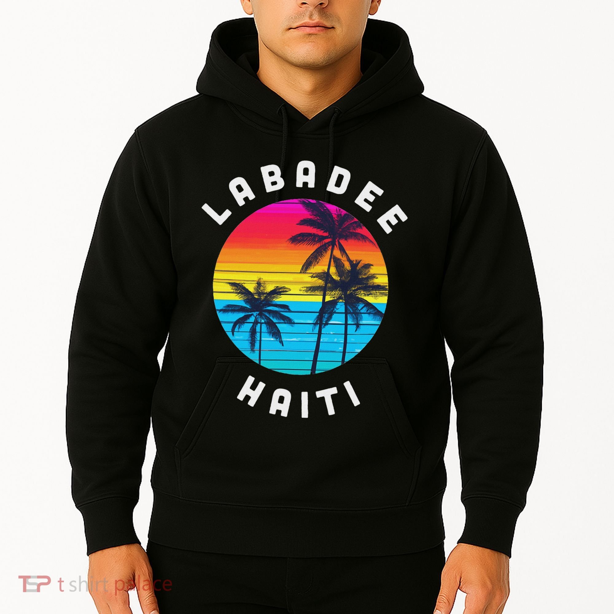 Labadee Haiti Vacation Souvenir Sunset Beach Hoodie