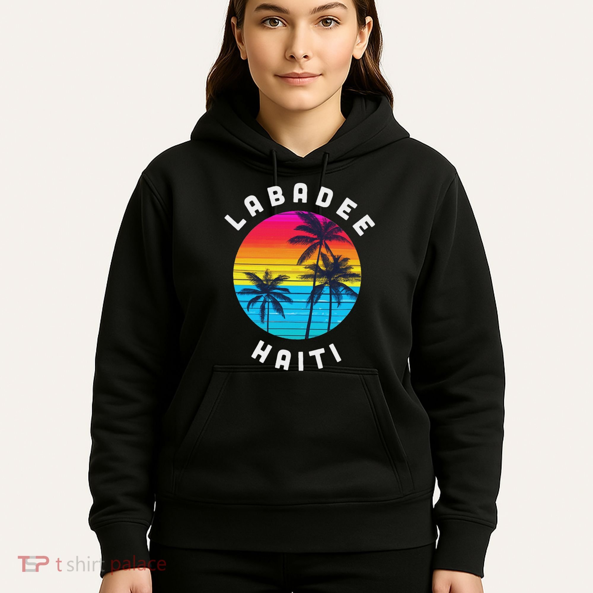 Labadee Haiti Vacation Souvenir Sunset Beach Hoodie