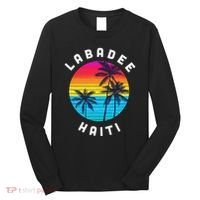 Labadee Haiti Vacation Souvenir Sunset Beach Long Sleeve Shirt thumb 0