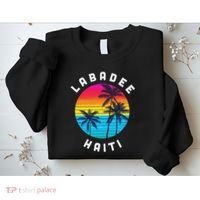 Labadee Haiti Vacation Souvenir Sunset Beach Sweatshirt thumb 2