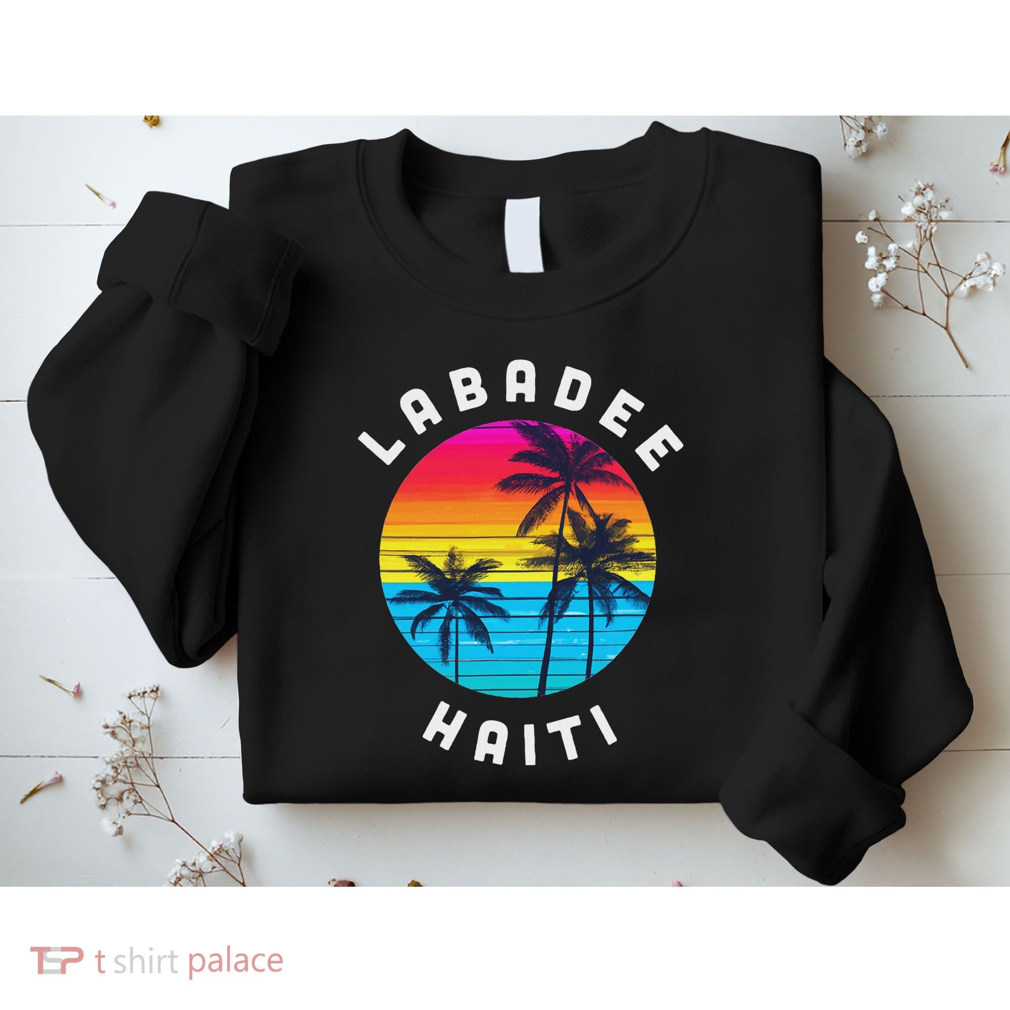 Labadee Haiti Vacation Souvenir Sunset Beach Sweatshirt