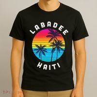 Labadee Haiti Vacation Souvenir Sunset Beach T-Shirt thumb 3