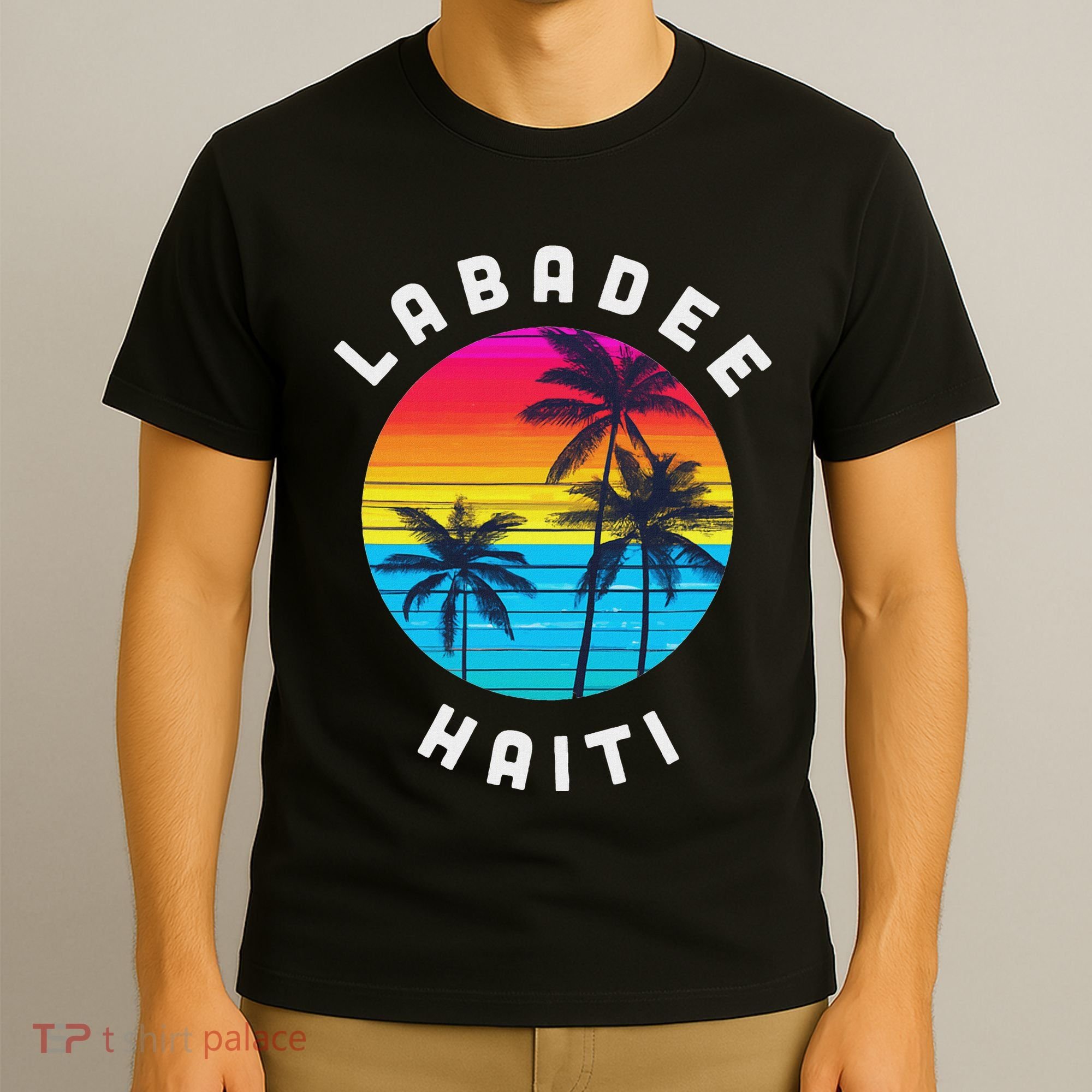 Labadee Haiti Vacation Souvenir Sunset Beach T-Shirt