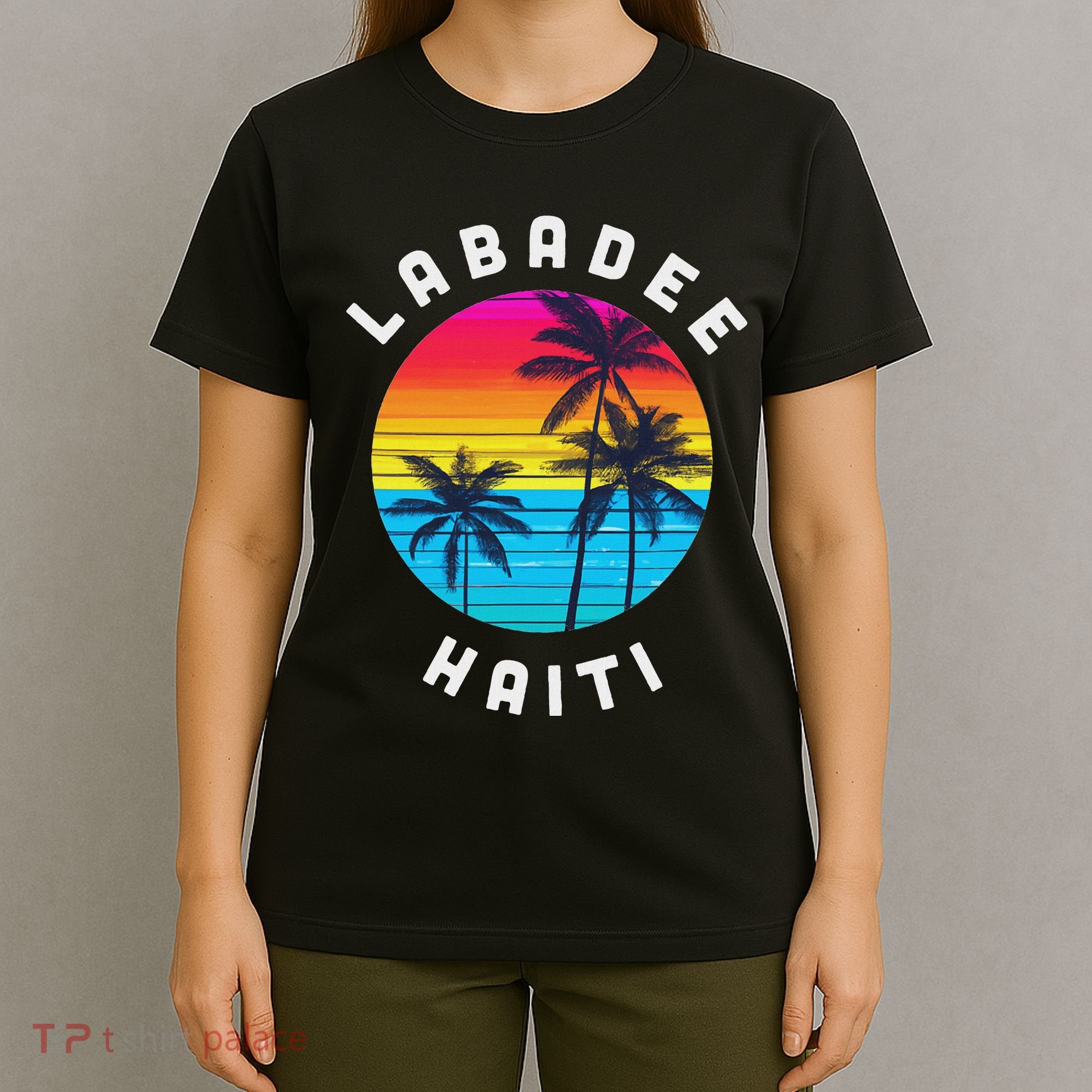 Labadee Haiti Vacation Souvenir Sunset Beach T-Shirt