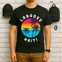 Labadee Haiti Vacation Souvenir Sunset Beach T-Shirt thumb 6