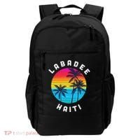 Labadee Haiti Vacation Souvenir Sunset Beach Backpack thumb 0
