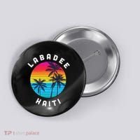 Labadee Haiti Vacation Souvenir Sunset Beach Button thumb 0