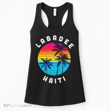 Labadee Haiti Vacation Souvenir Sunset Beach Women's Tank Top