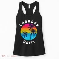Labadee Haiti Vacation Souvenir Sunset Beach Women's Tank Top thumb 0