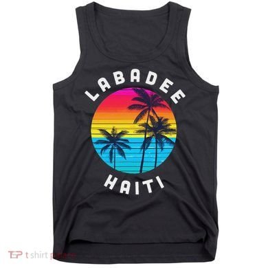 Labadee Haiti Vacation Souvenir Sunset Beach Tank Top