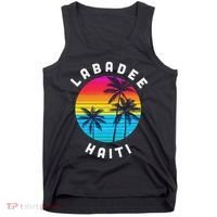 Labadee Haiti Vacation Souvenir Sunset Beach Tank Top thumb 0