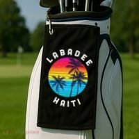 Labadee Haiti Vacation Souvenir Sunset Beach Golf Towel thumb 2