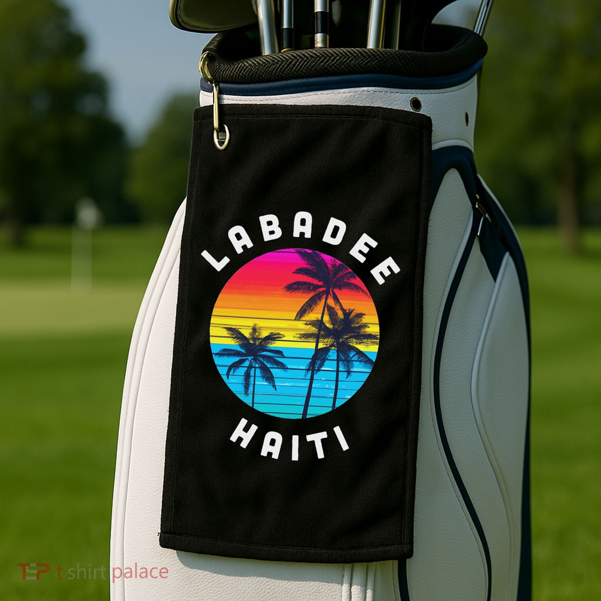 Labadee Haiti Vacation Souvenir Sunset Beach Golf Towel