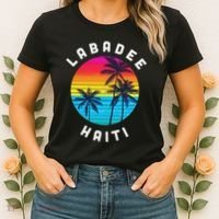 Labadee Haiti Vacation Souvenir Sunset Beach Women's T-Shirt thumb 2