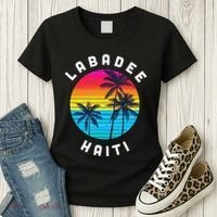 Labadee Haiti Vacation Souvenir Sunset Beach Women's T-Shirt thumb 3