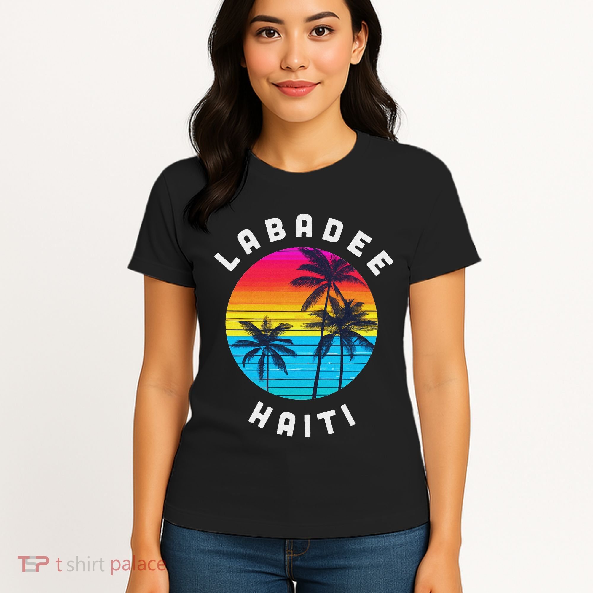 Labadee Haiti Vacation Souvenir Sunset Beach Women's T-Shirt