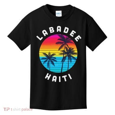 Labadee Haiti Vacation Souvenir Sunset Beach Kids T-Shirt