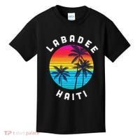 Labadee Haiti Vacation Souvenir Sunset Beach Kids T-Shirt thumb 0
