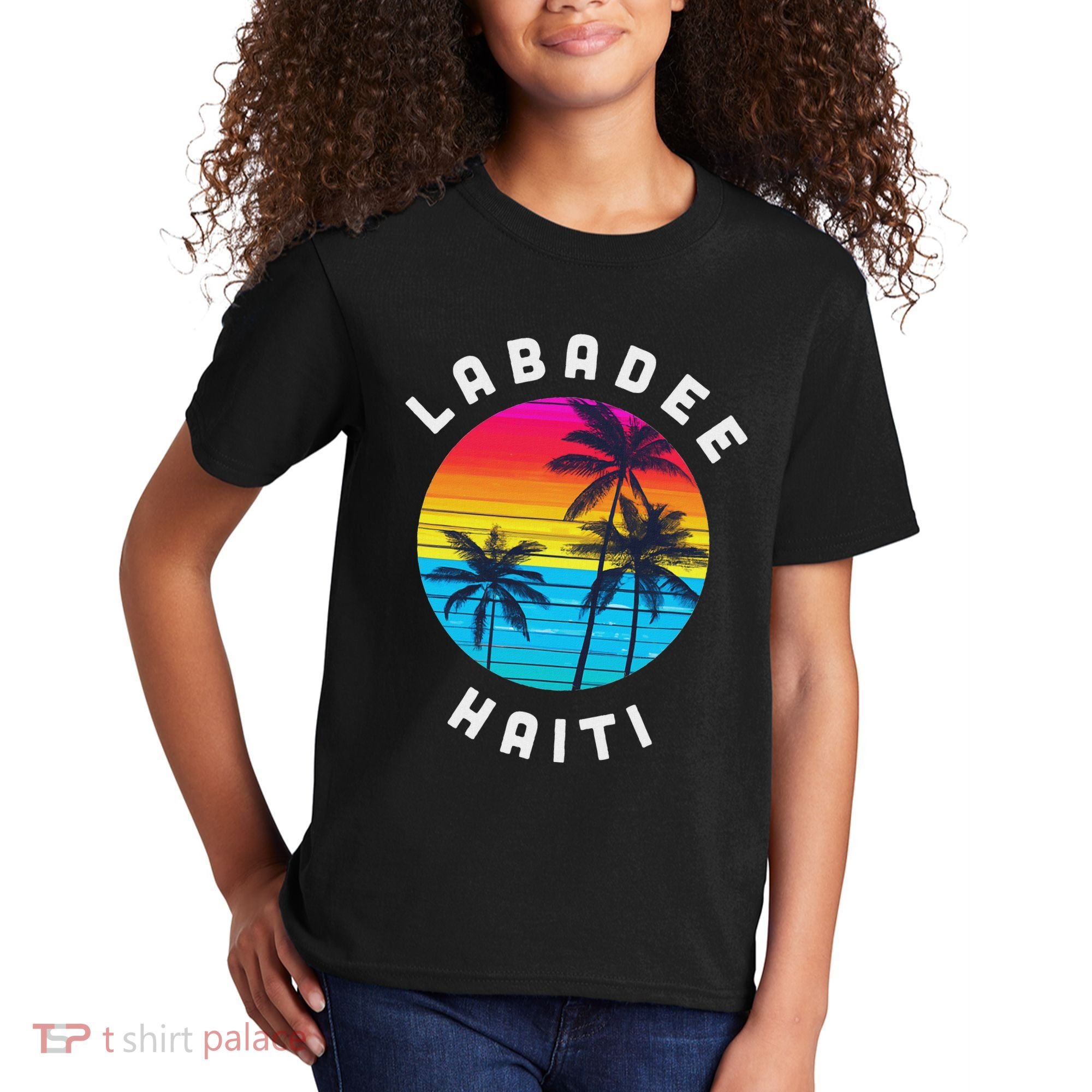 Labadee Haiti Vacation Souvenir Sunset Beach Kids T-Shirt