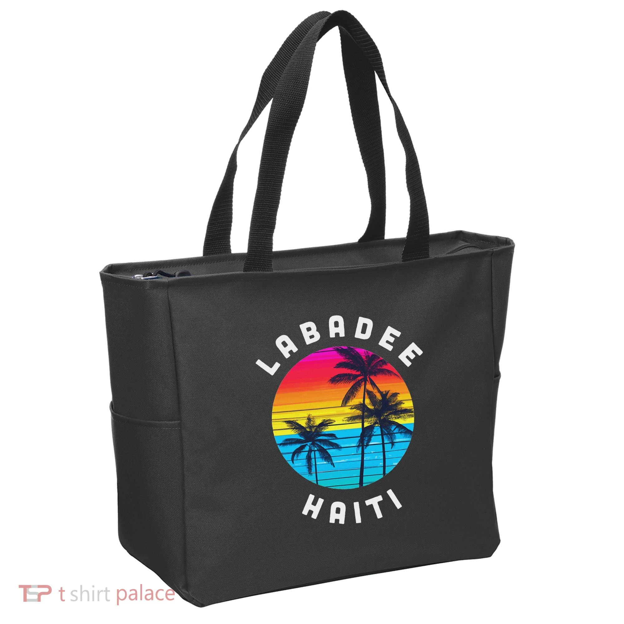 Labadee Haiti Vacation Souvenir Sunset Beach Tote Bag