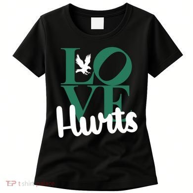 Love Hurts Vintage Philly Hurts So Good Eagles Fan Women's T-Shirt