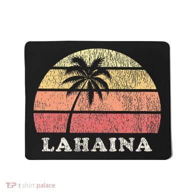 Lahaina Hawaii Vintage 70s Retro Throwback Design Mousepad