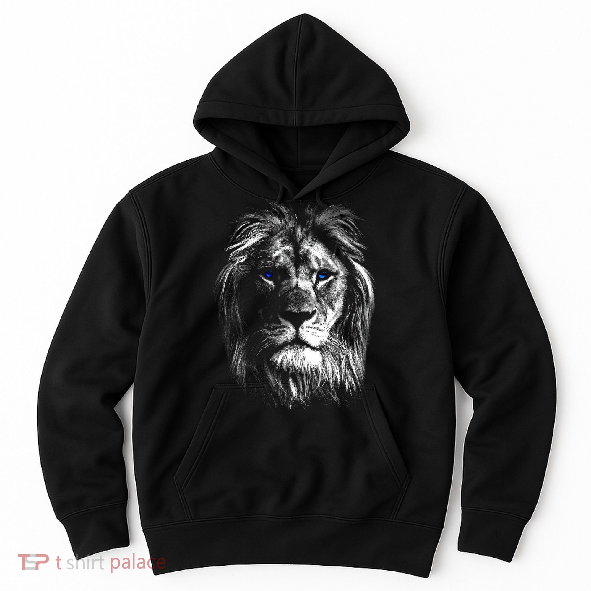 Lion Head With Blue Eyes For Lovers Lions King Of Animals Hoodie