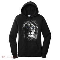 Lion Head With Blue Eyes For Lovers Lions King Of Animals Women's Hoodie thumb 0