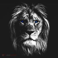 Lion Head With Blue Eyes For Lovers Lions King Of Animals Women's Hoodie thumb 2