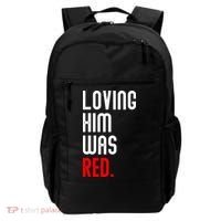 Loving Him Was Red Backpack thumb 0